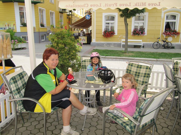 Na zmrzlině ve Františkových Lázních 