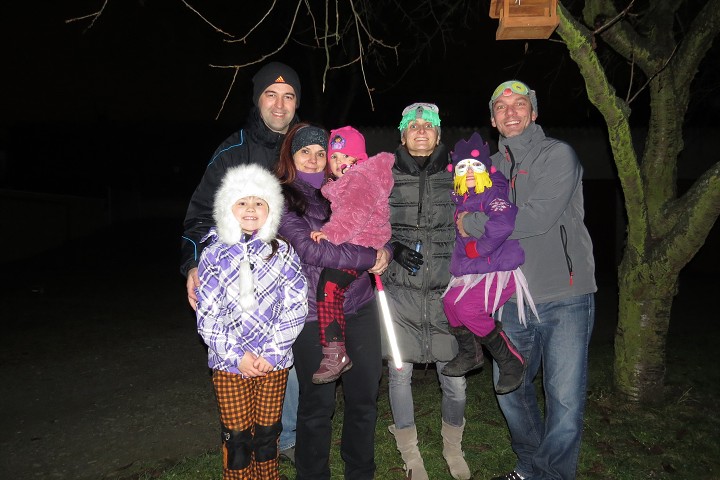 Silvestrovský mejdan na naší zahradě 