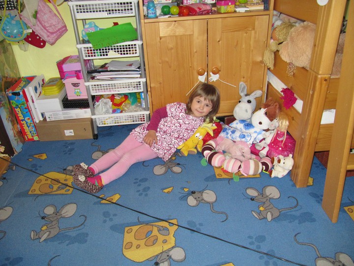 Za chvíli budu trénovat chůzi po laně... 