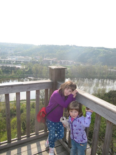 Na rozhledně v pražské ZOO 
