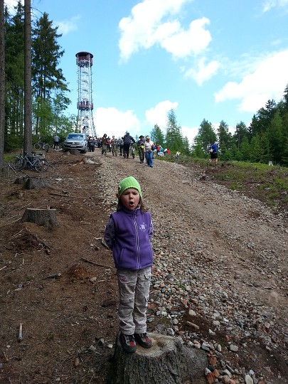 Na otevření rozhledny Kotel 