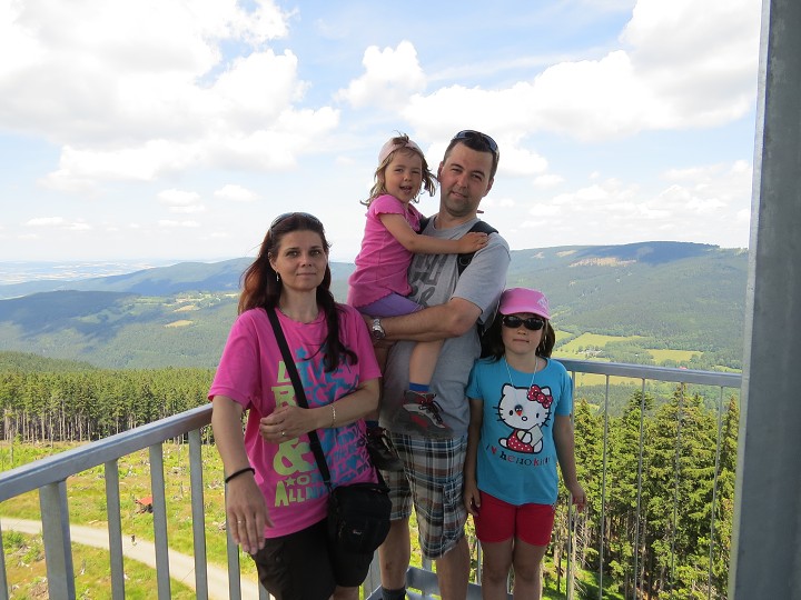 Na rozhledně Špičák 