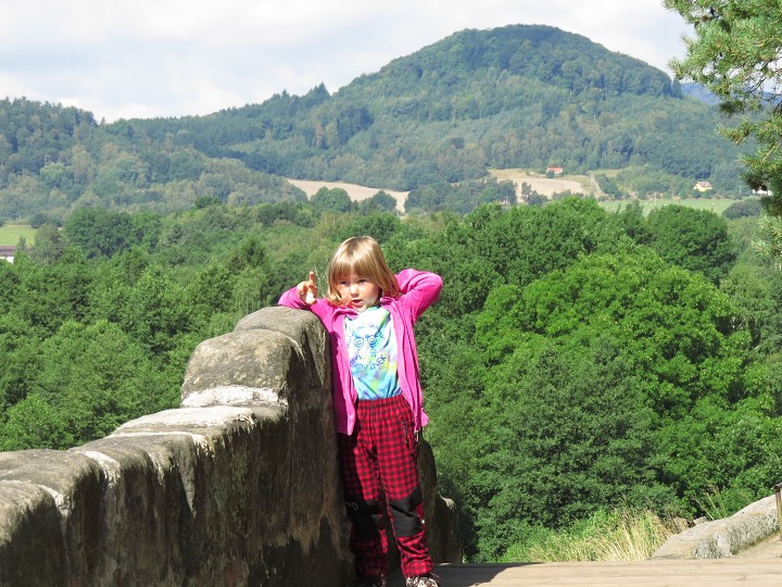 Na skalním hradě Sloup 