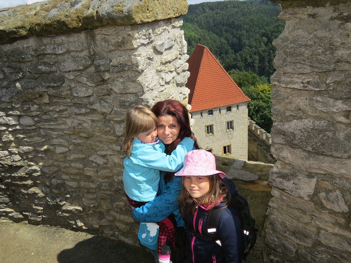 Na věži hradu Kokořín 