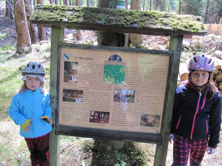 I tady jsme hledali kešku 